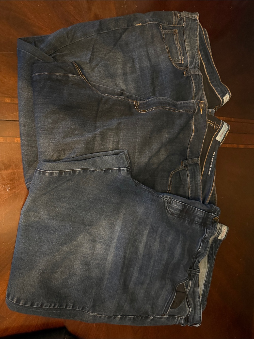 Womebs Dark Blue Jeans - mid rise skinny - Picture 1 of 4